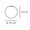 Applique Discori 14 plan Artemide