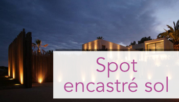 Spot encastré au sol